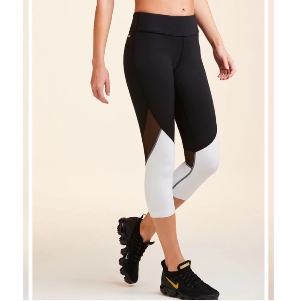 ALALA Captain Colorblock Crop Tight Size Small